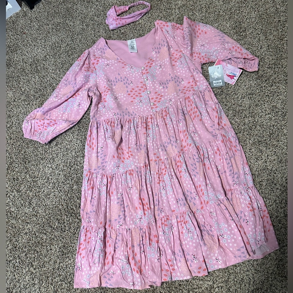 Disney Frozen Pink Dress with Headband